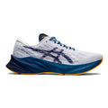 Men's Asics Novablast 3, White/Deep Ocean, 13 D Medium