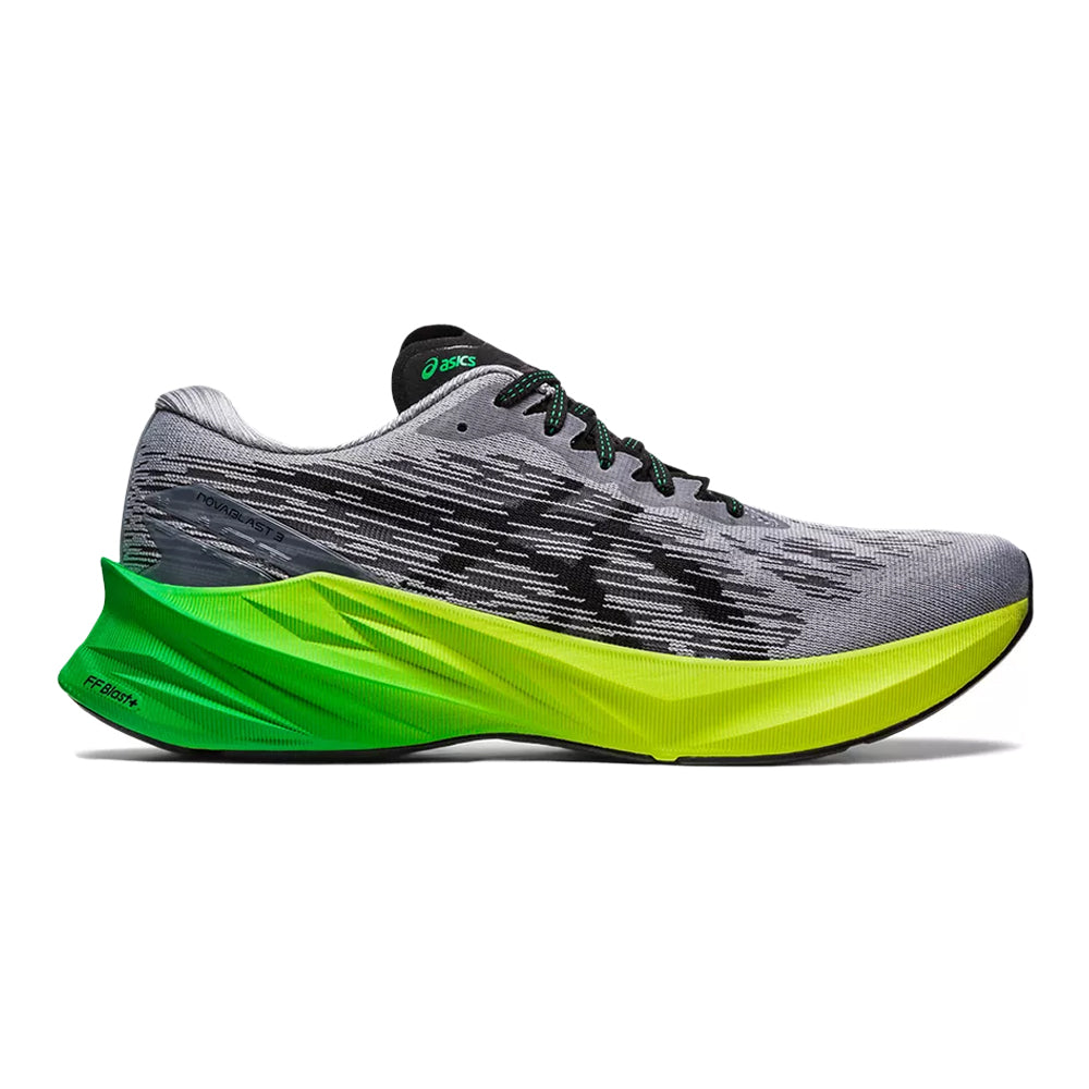 Men's Asics Novablast 3, Sheet Rock/Black, 9 D Medium