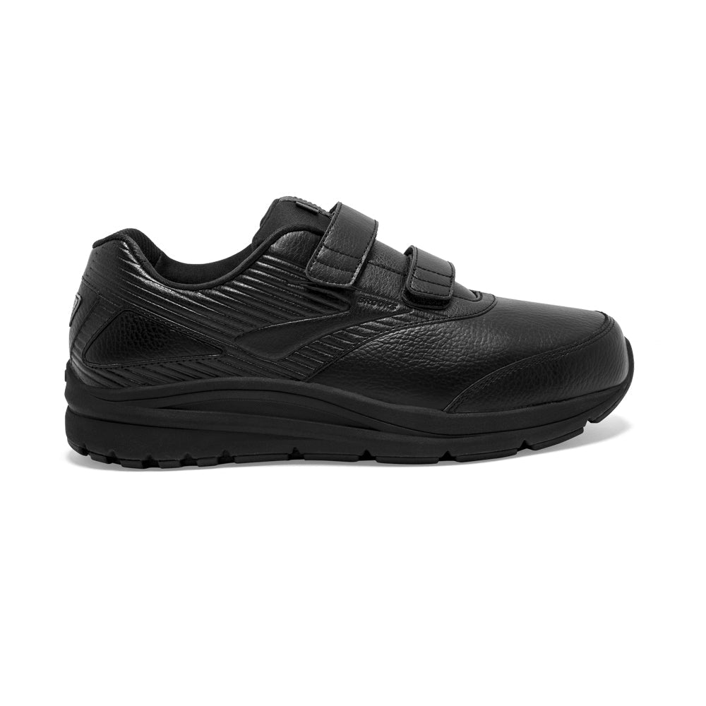 Men's Brooks Addiction Walker V-Strap 2, Black/Black, 9.5 4E Extra Wide