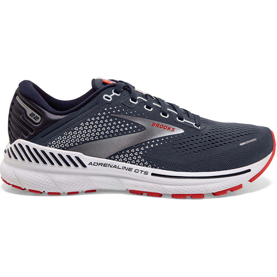 Men's Brooks Adrenaline GTS 22, Peacoat/India Ink/Grenadine, 15 D Medium