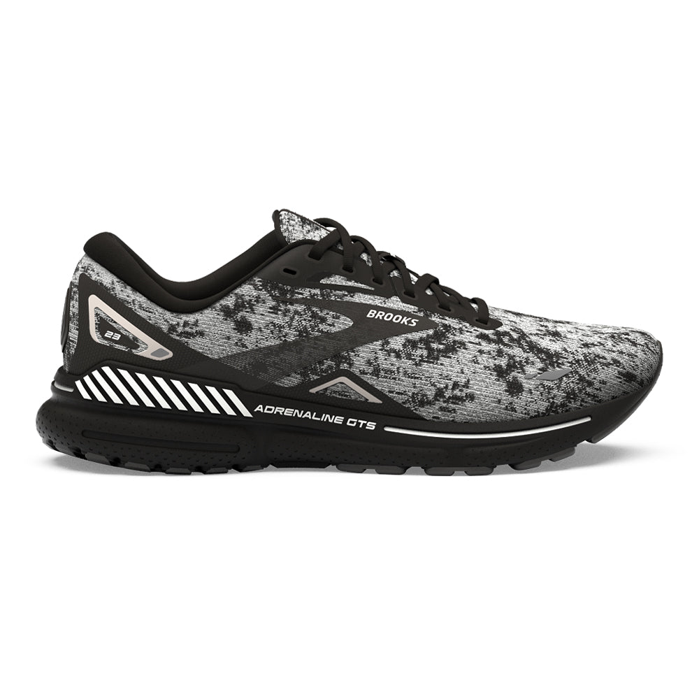 Men's Brooks Adrenaline GTS 23, White/Grey/Black, 11.5 2E Wide