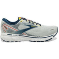 Men's Brooks Ghost 14, Grey/Titan/Maize, 13 D Medium