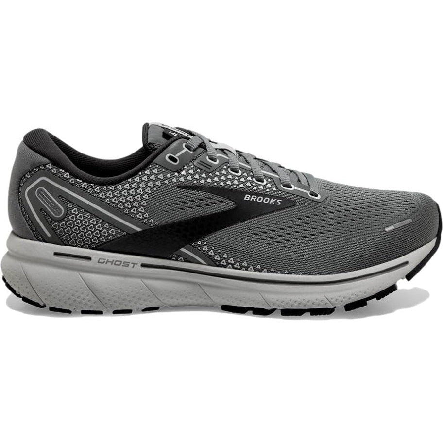 Men's Brooks Ghost 14, Grey/Alloy/Oyster, 10.5 B Narrow