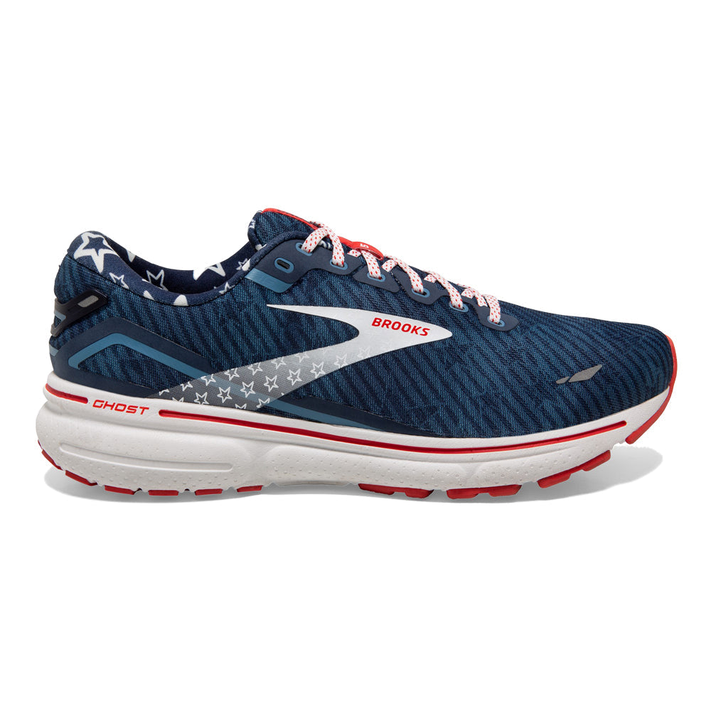 Men's Brooks Ghost 15, Titan/White/Peacoat, 13 D Medium