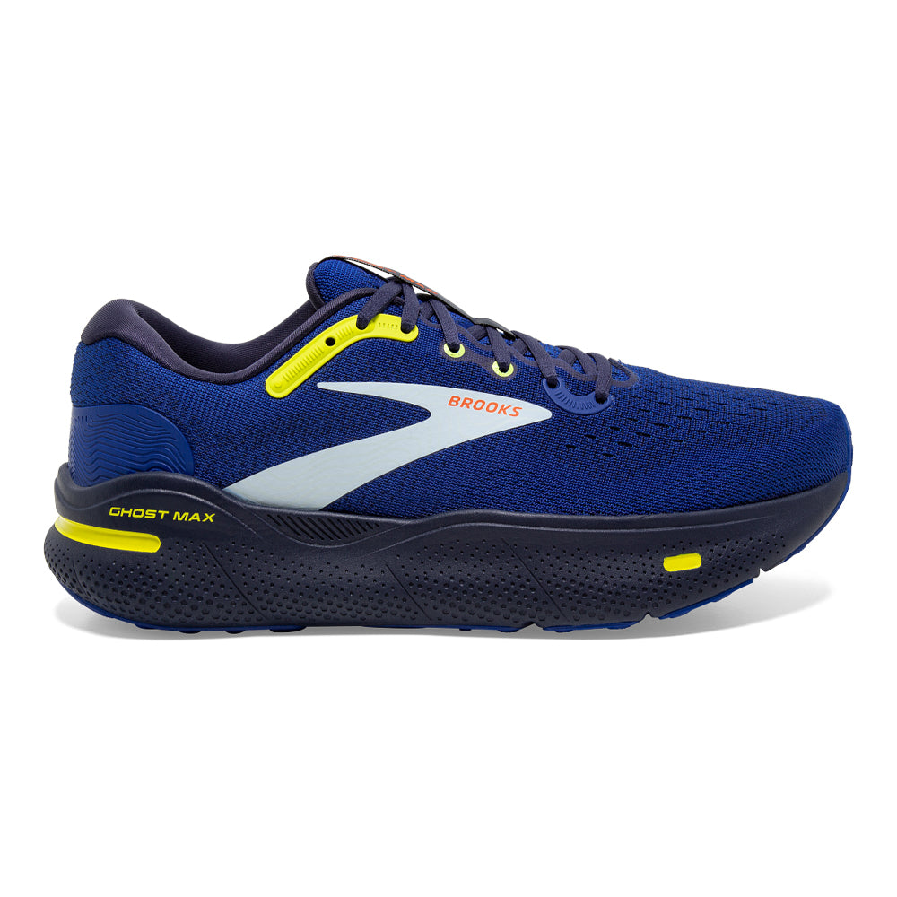 Men's Brooks Ghost Max, Surf The Web/Peacoat/Sulphur, 12.5 D Medium