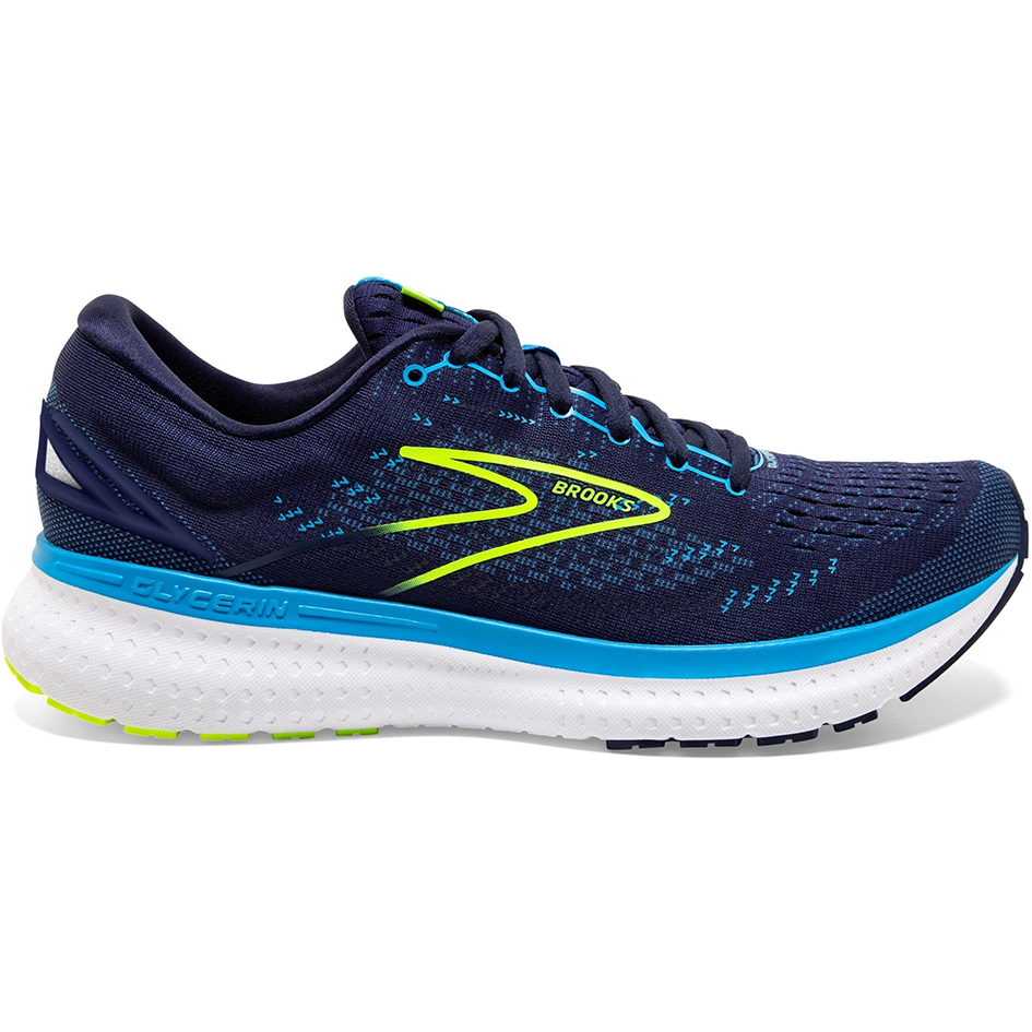 Men's Brooks Glycerin 19, Navy/Blue/Nightlife, 10 2E Wide