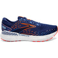 Men's Brooks Glycerin GTS 20, Blue Depths/Palace Blue/Orange, 7 D Medium