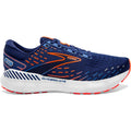 Men's Brooks Glycerin GTS 20, Blue Depths/Palace Blue/Orange, 14 D Medium