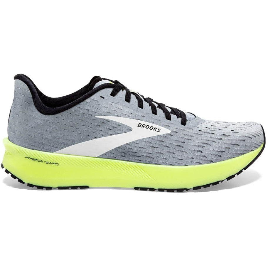 Men's Brooks Hyperion Tempo, Grey/Black/Nightlife, 8 D Medium