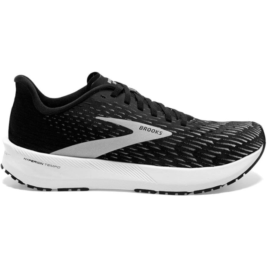 Men's Brooks Hyperion Tempo, Black/Silver/White, 10.5 D Medium