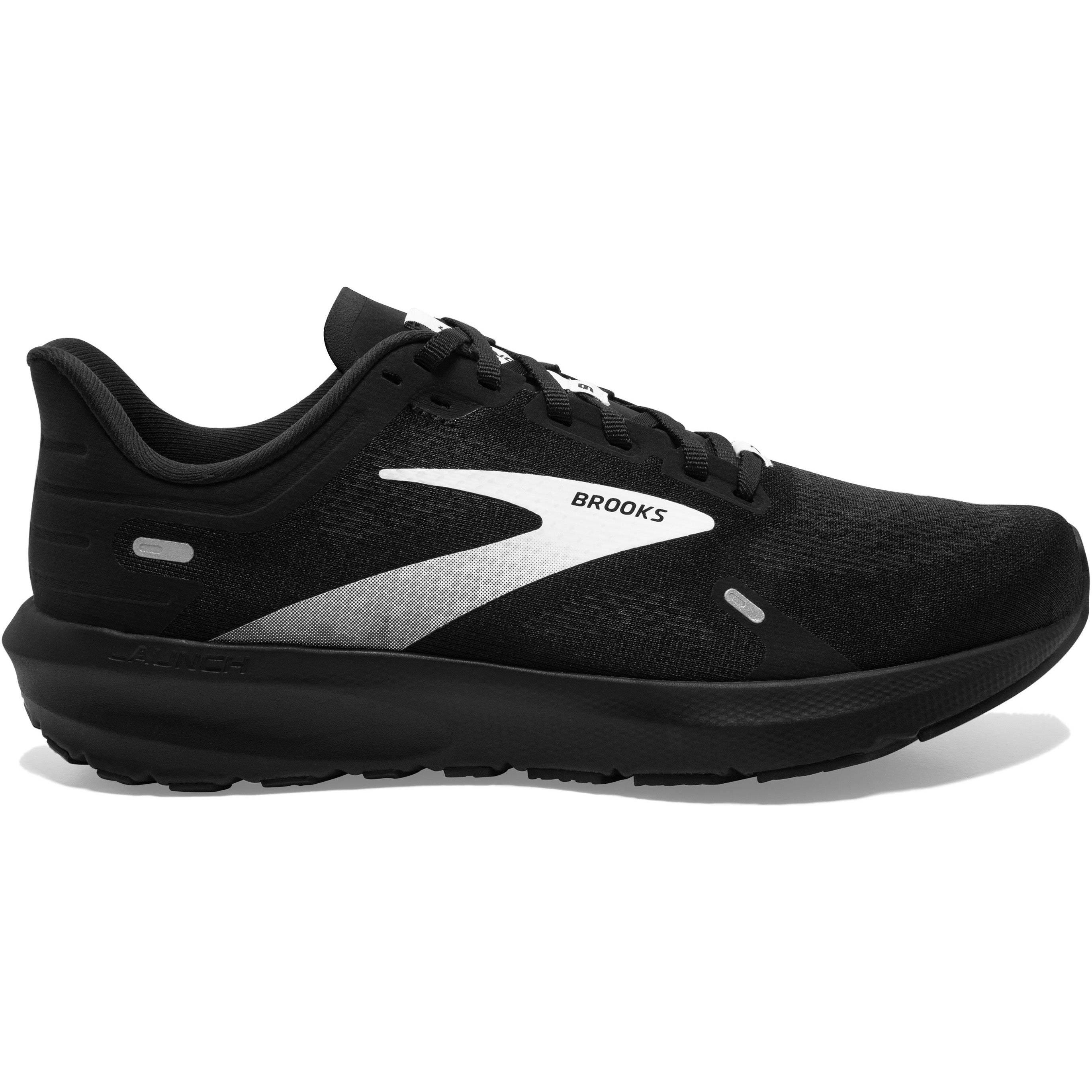 Men's Brooks Launch 9, Black/White, 8.5 D Medium