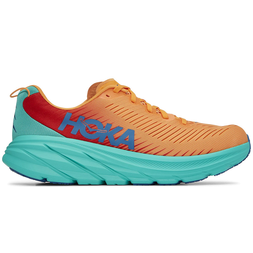 Men's Hoka One One Rincon 3, Blazing Orange/Fiesta, 12.5 D Medium