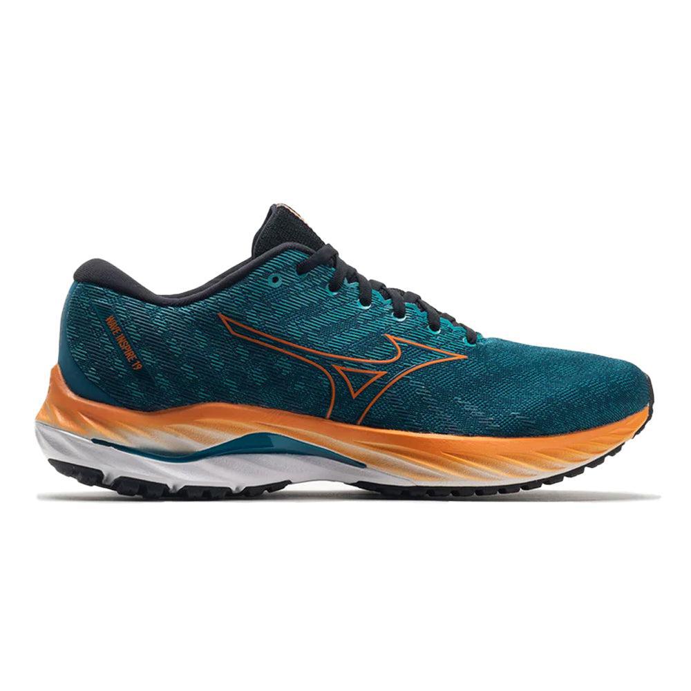 Men's Mizuno Wave Inspire 19, Ink Blue/Bird Of Paradise, 12.5 D Medium