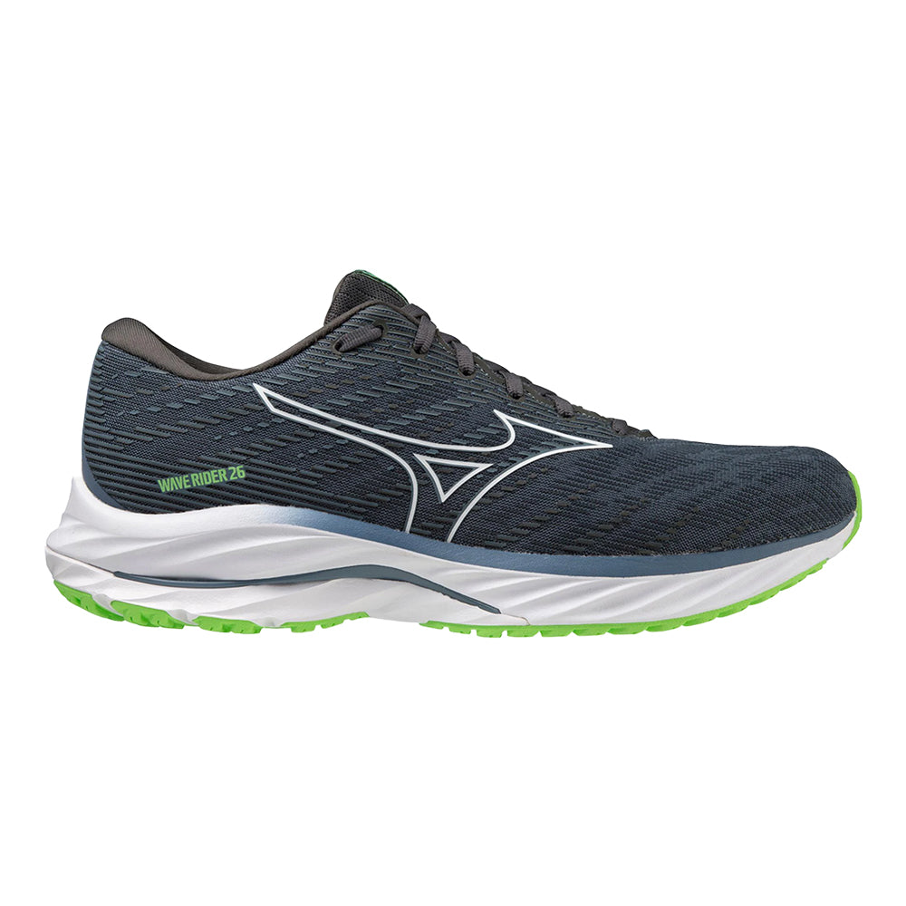 Men's Mizuno Wave Rider 26, China Blue/White, 10 D Medium