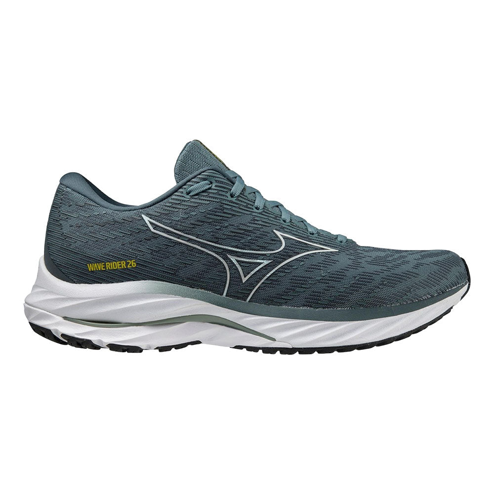 Men's Mizuno Wave Rider 26, Goblin Blue/Vaporous Grey, 11 D Medium