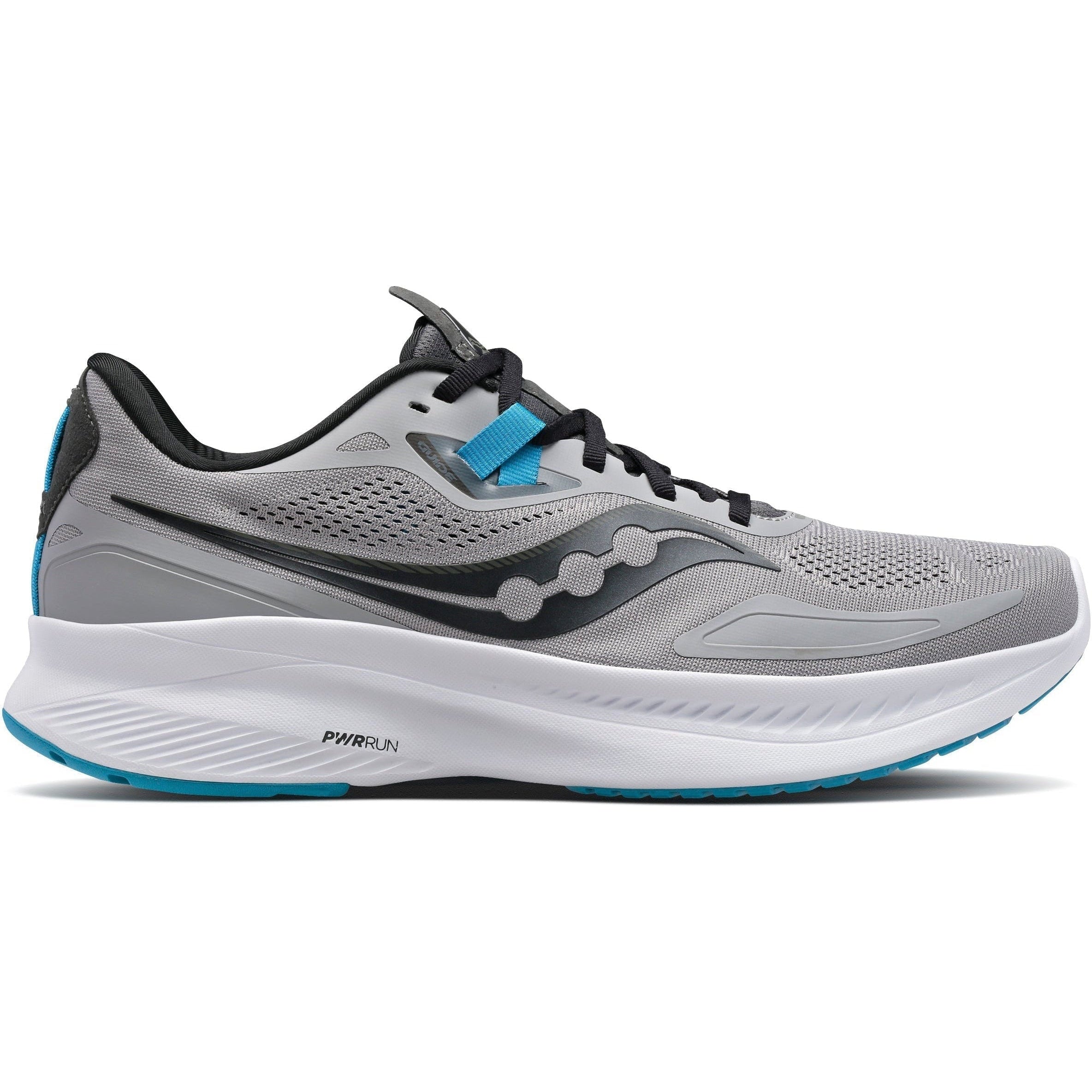Men's Saucony Guide 15, Alloy/Topaz, 14 2E Wide