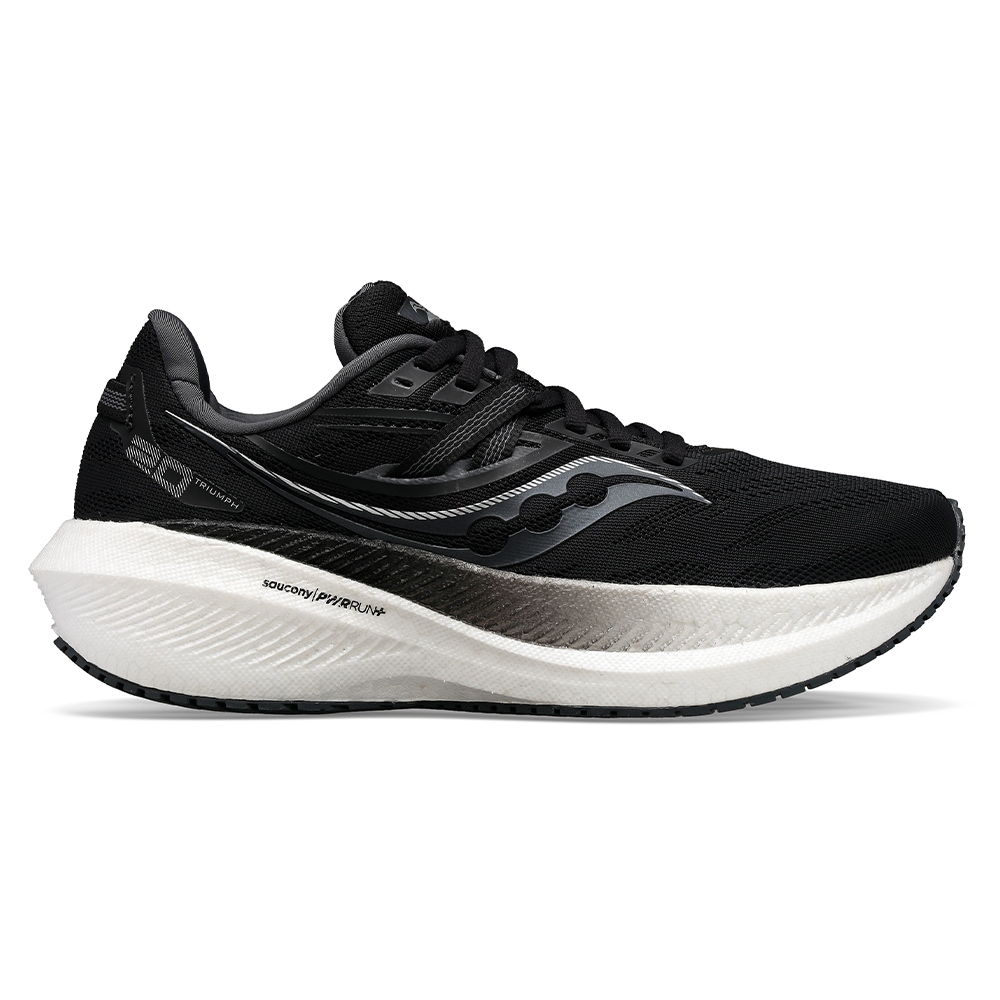 Men's Saucony Triumph 20, Black/White, 11 D Medium