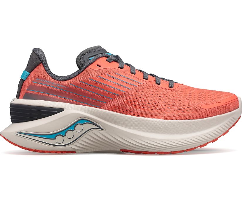 Women's Saucony Endorphin Shift 3, Coral/Shadow, 10 B Medium