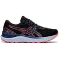 Women's Asics Gel-Cumulus 23, Black/Blazing Coral, 6 B Medium