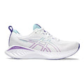 Women's Asics Gel-Cumulus 25, White/Gris Blue, 8.5 B Medium
