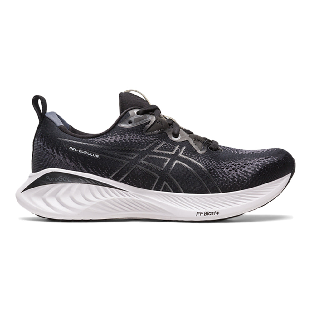 Women's Asics Gel-Cumulus 25, Black/White, 8.5 B Medium