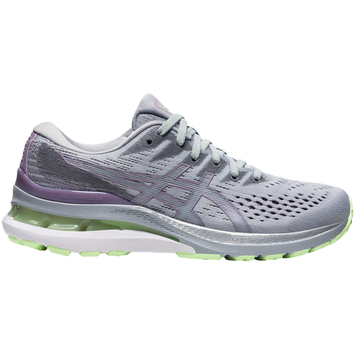 Women's Asics Gel-Kayano 28, Piedmont Grey/Soft Lavender, 8 B Medium
