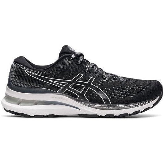 Women's Asics Gel-Kayano 28, Black/White, 11.5 2A Narrow