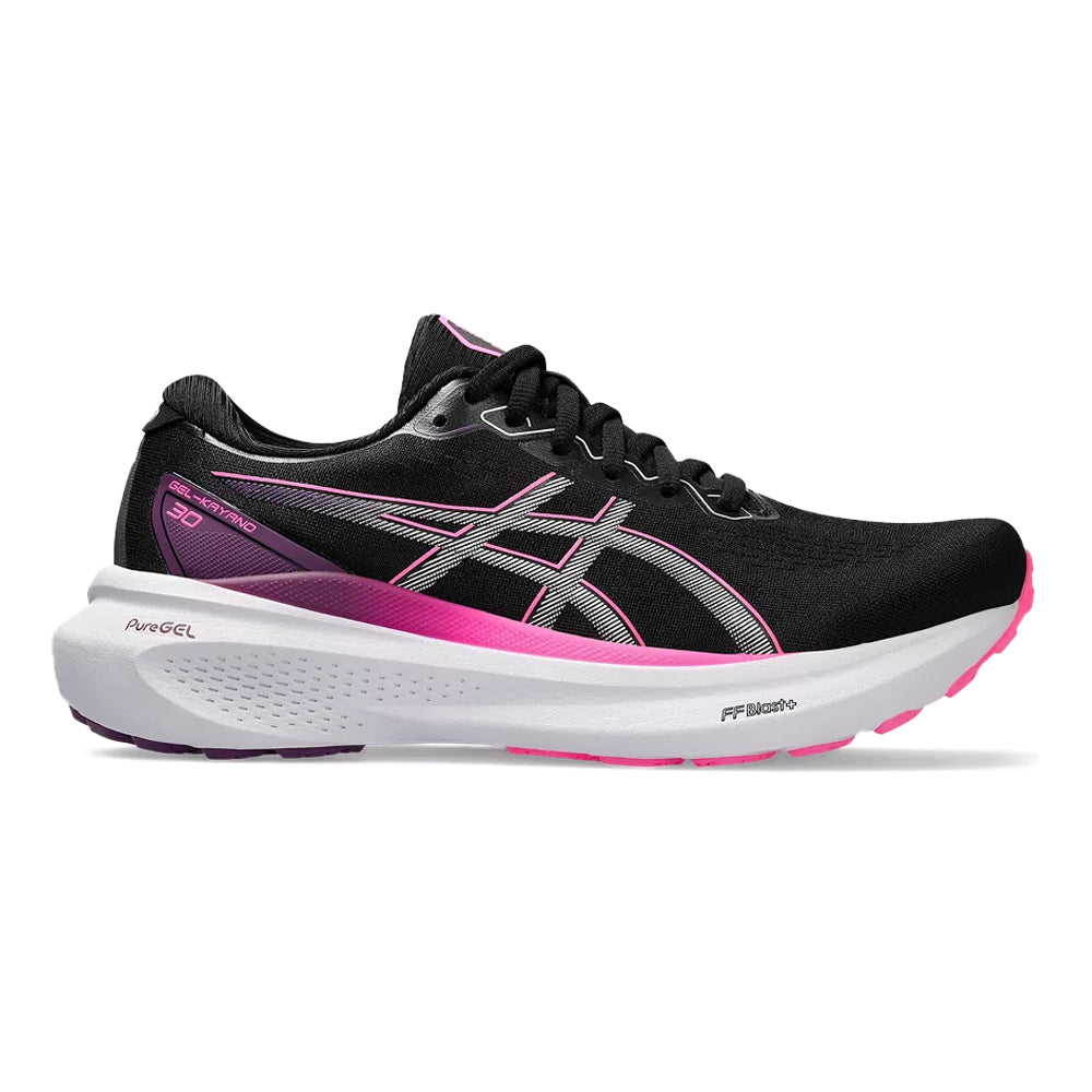 Women's Asics Gel-Kayano 30, Black/Lilac Hint, 7.5 D Wide