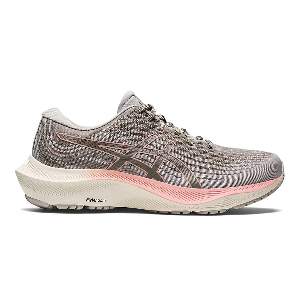 Women's Asics GEL-Kayano Lite 3, Oyster Grey/Frosted Rose, 10.5 B Medium