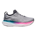 Women's Asics Gel-Nimbus 25, Sheet Rock/White, 6 B Medium