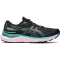 Women's Asics Gel-Cumulus 24, Black/Sage, 10 B Medium