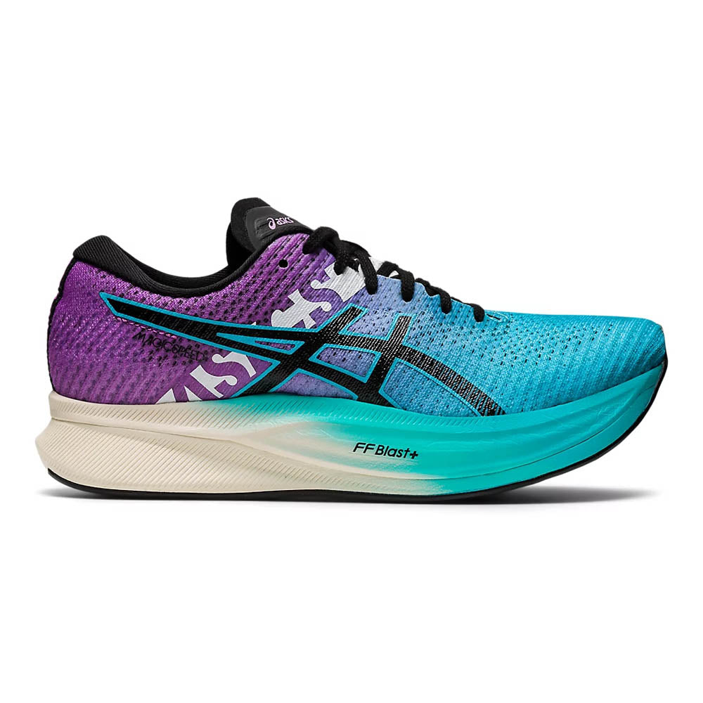 Women's Asics Magic Speed 2 Ekiden, Aquarium/Black, 10 B Medium