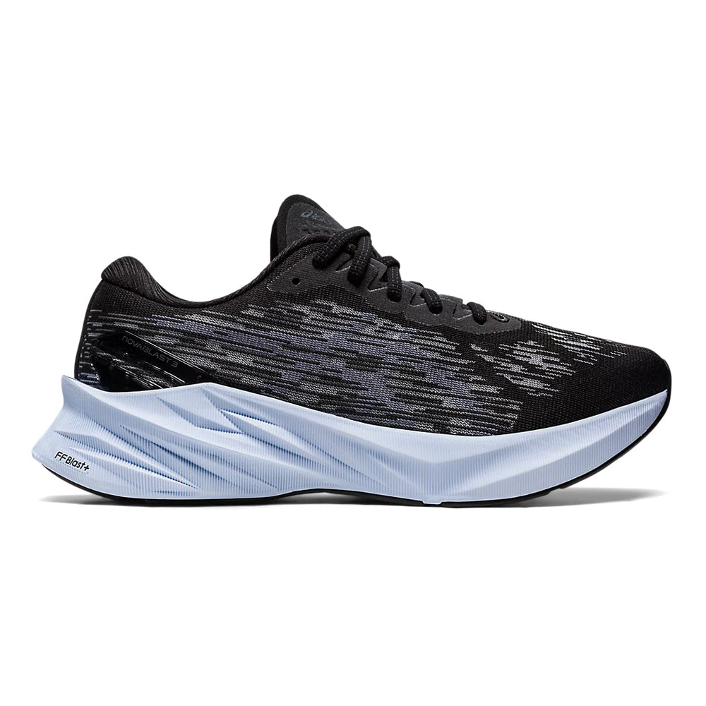 Women's Asics Novablast 3, Black/Sheet Rock, 9 B Medium