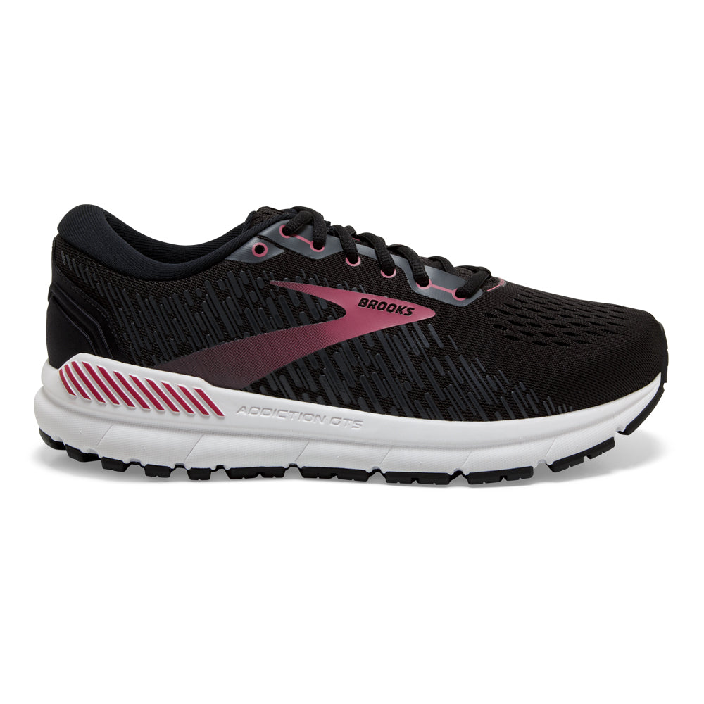 Women's Brooks Addiction GTS 15, Black/Ebony/Mauvewood, 9 D Wide
