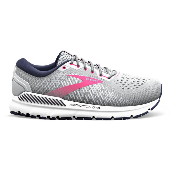 Women's Brooks Addiction GTS 15, Oyster/Peacoat/Lilac Rose, 9.5 2A Narrow