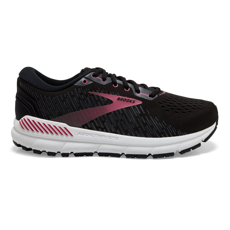 Women's Brooks Addiction GTS 15, Black/Ebony/Mauvewood, 10 D Wide