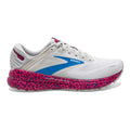 Women's Brooks Adrenaline GTS 22, White/Oyster/Brilliant, 9 B Medium