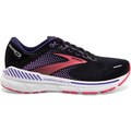 Women's Brooks Adrenaline GTS 22, Black/Purple/Coral, 6.5 D Wide