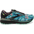 Women's Brooks Adrenaline GTS 22, Black/Yucca/Flamingo Pink, 10 B Medium