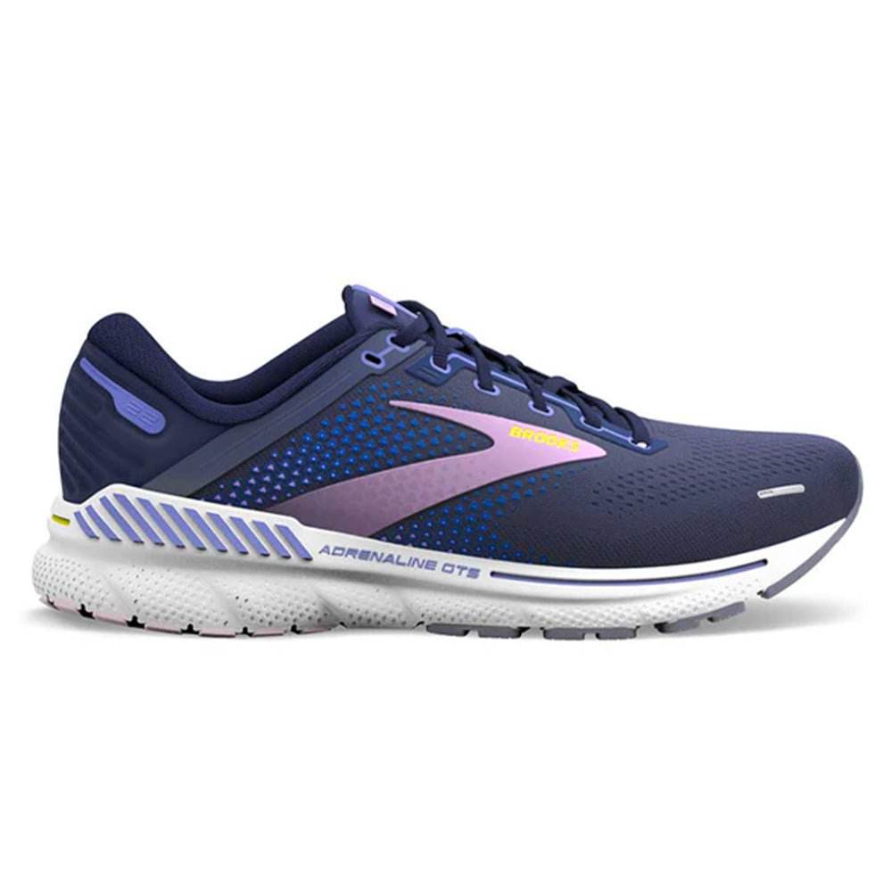 Women's Brooks Adrenaline GTS 22, Peacoat/Blue Iris/Rhapsody, 6 B Medium