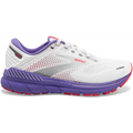 Women's Brooks Adrenaline GTS 22, White/Coral/Purple, 7 B Medium