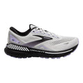Women's Brooks Adrenaline GTS 23, Grey/Black/Purple, 6.5 D Wide