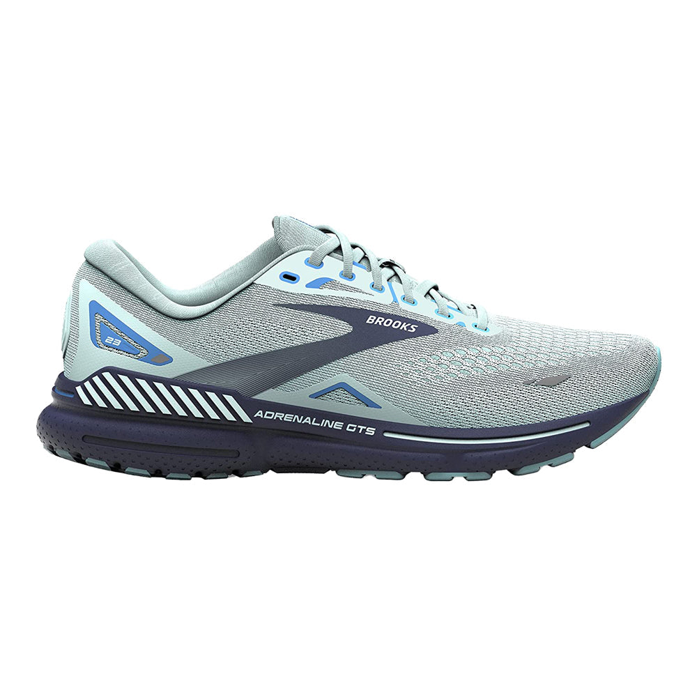 Women's Brooks Adrenaline GTS 23, Blue Glass/Nile Blue/Marina, 7.5 B Medium