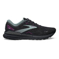 Women's Brooks Adrenaline GTS 23, Black/Light Blue/Purple, 9 B Medium