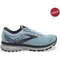 Women's Brooks Ghost 13, Light Blue/Blackened Pearl/White, 8 B Medium