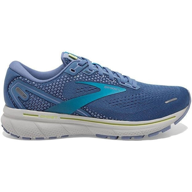 Women's Brooks Ghost 14, Blue/Ocean/Oyster, 9.5 B Medium