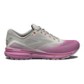 Women's Brooks Ghost 15, Grey/Coconut/Fuchsia, 7 B Medium
