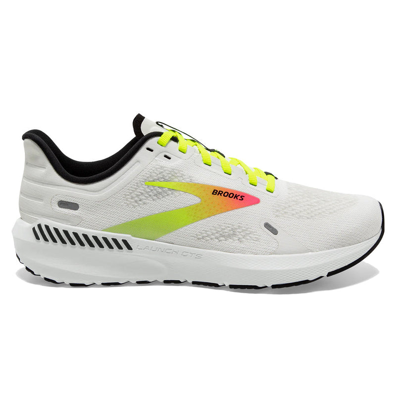 Women's Brooks Launch 9, White/Pink/Nightlife, 5 B Medium