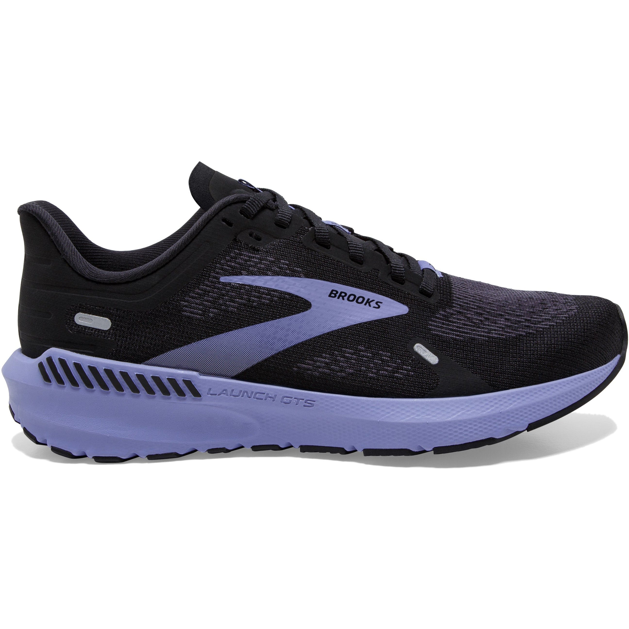 Women's Brooks Launch GTS 9, Black/Ebony/Purple, 6.5 B Medium