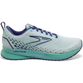 Women's Brooks Levitate 5, White/Navy Blue/Yucca, 7 B Medium